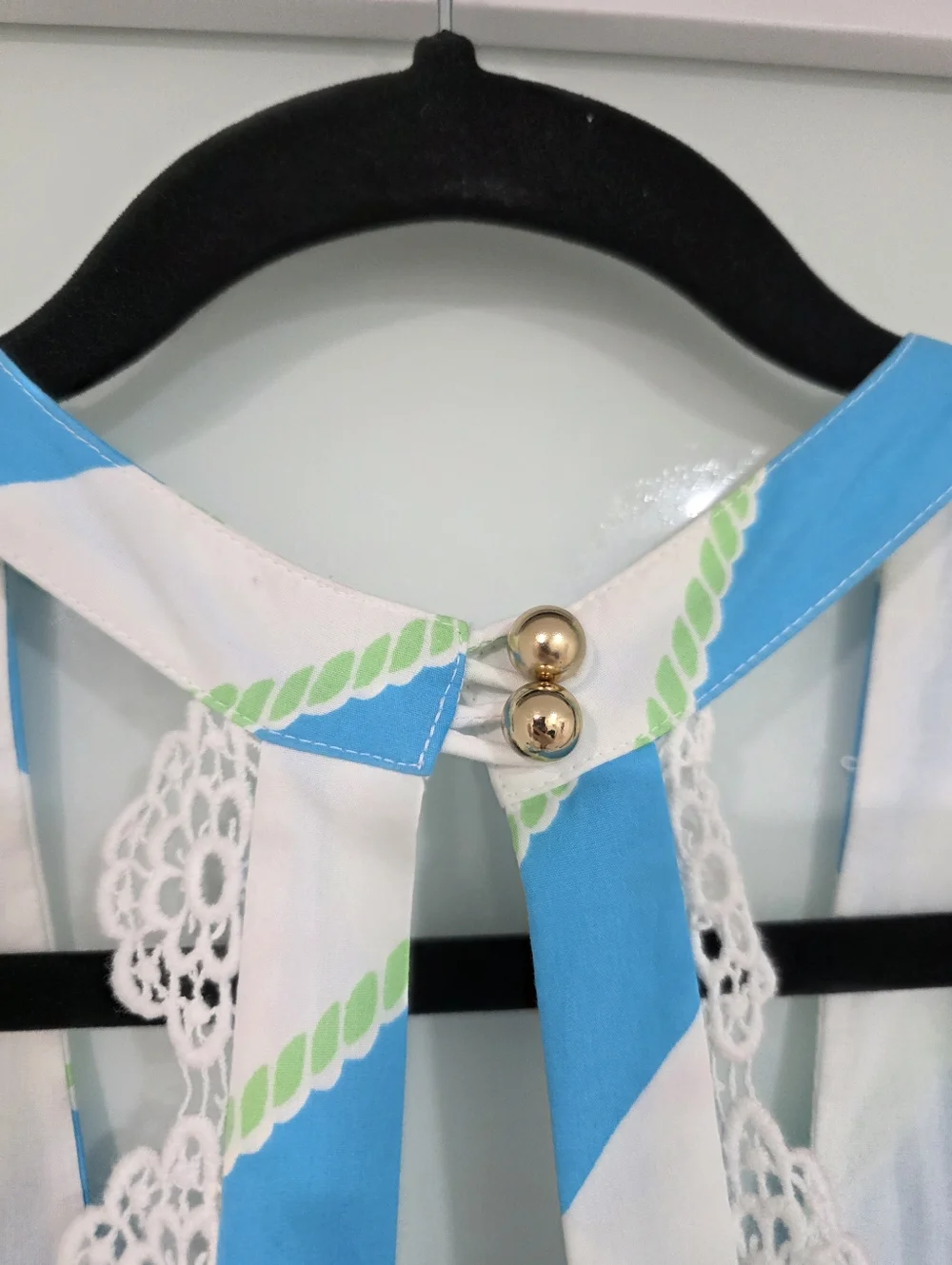 Lilly Pulitzer Sleeveless Dress – Blue & White Striped | Size 8 - Picture 13 of 16